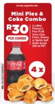 Mini Pies and Coke Combo, R30, compact layout