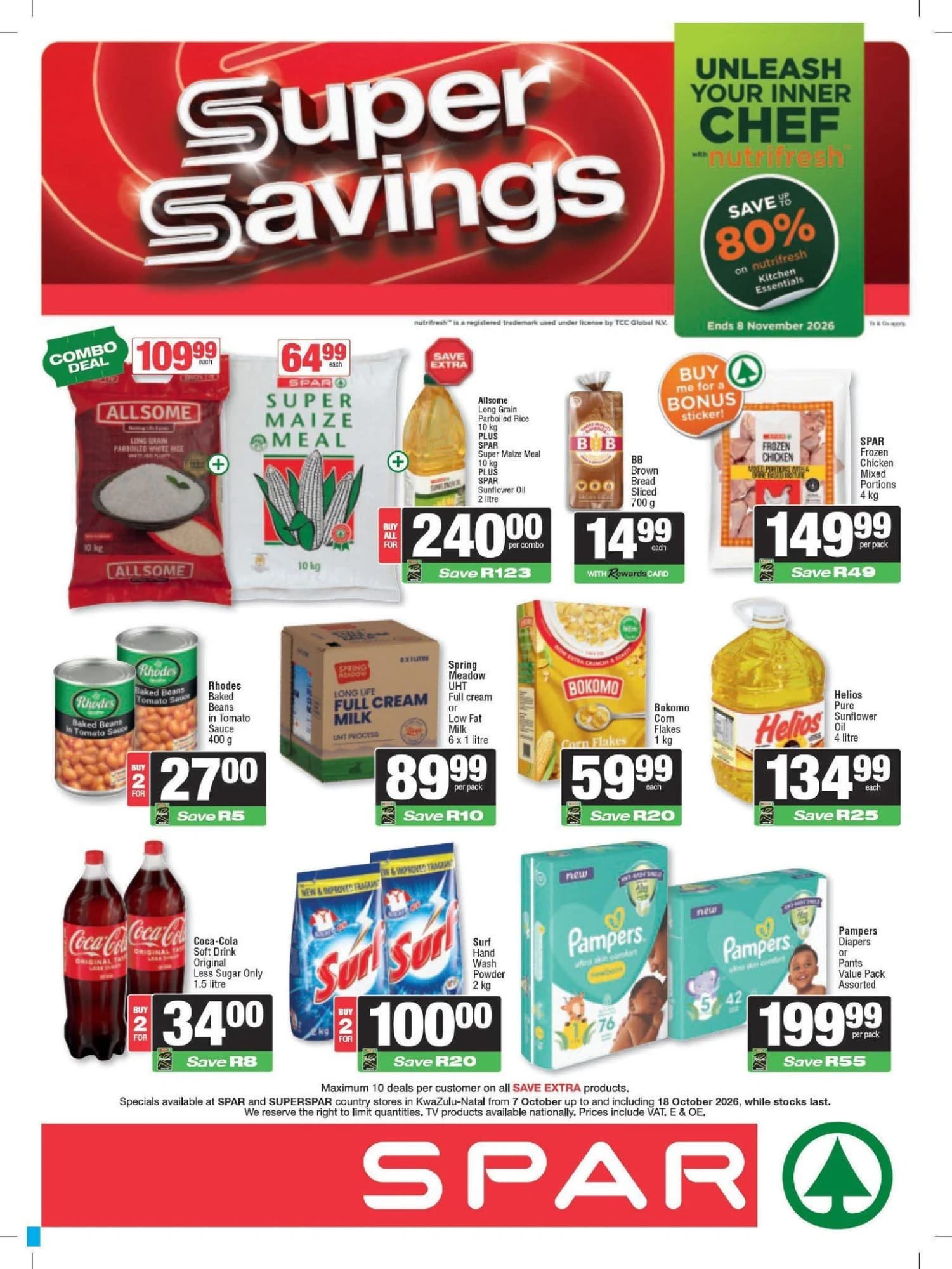 SPAR Super Savings broadsheet page with detected deal regions